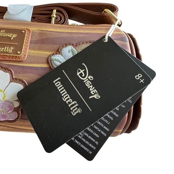 NWT Disney Loungefly The Fox and the Hound Forest Floral Log Crossbody Bag - Picture 6 of 12